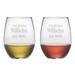 Susquehanna Glass Mr. & Mrs. Established 21 oz. Stemless Wine Glass Glass | 4.63 H x 3.75 W in | Wayfair WAY-9542-1318-2