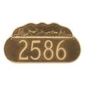 Montague Metal Products Inc. Deer Address Plaque Metal | 8.5 H x 16 W x 0.25 D in | Wayfair PCS-0023S1-W-ACC