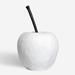 Gracie Oaks Innila Oversized Apple Statue/Kitchen Decor Figurine Sculpture Resin in White/Blue | 18 H x 11.25 W x 11.25 D in | Wayfair