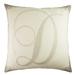 TheWatsonShop Monogram Personalized Square Cotton Pillow Cover & Insert Polyester/Polyfill/Cotton | 18 H x 18 W x 6 D in | Wayfair DFVFANMONGREY