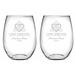 Susquehanna Glass Celtic Love Knot 21 oz. Stemless Wine Glass Glass | 4.63 H x 3.75 W in | Wayfair WAY-9542-2214-2