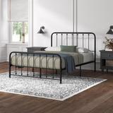 Kelly Clarkson Home Maddie Platform Bed Metal in Black | 46 H x 61.5 W x 83.5 D in | Wayfair 750CAFFD984E4AE2941D83333A5EB134