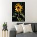 Gracie Oaks Painting Of A Sunflower - 1 Piece Rectangle Graphic Art Print On Wrapped Canvas in White | 36 H x 24 W x 2 D in | Wayfair