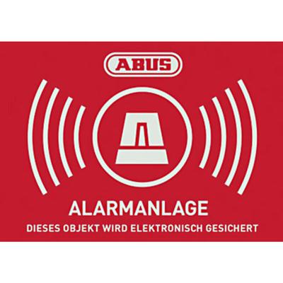 AU1423 Warnaufkleber Alarmanlage Sprachen Deutsch (b x h) 74 mm x 52.5 mm - Abus