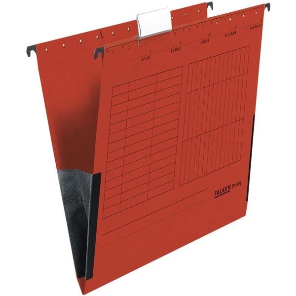 Falken 25er-Pack Hängetaschen »UniReg« rot, 34.8x24.7 cm