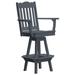Poly Lumber Royal Swivel Bar Chair with Arms