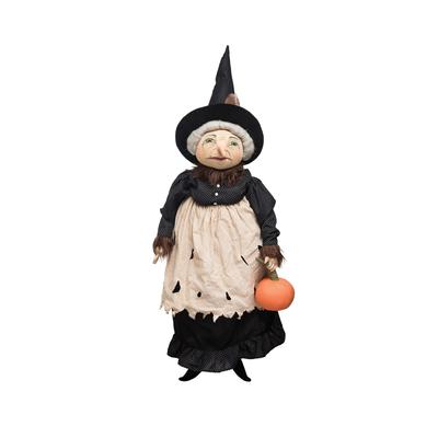 Eunice Witch Joe Spencer Gathered Traditions Art Doll - Black - 12" x 9" x 43"