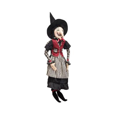 Imogene Witch Joe Spencer Gathered Traditions Art Doll - Black - 10" x 9" x 48"