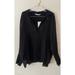 Zara Tops | Black Dress Shirt | Color: Black | Size: M