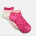 Coach Accessories | Coach Signature Ankle Length Socks 2 Pairs One Size Pink/Chalk New | Color: Pink/White | Size: Os