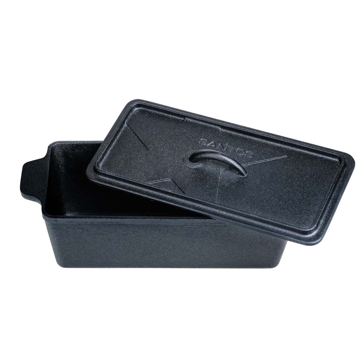 SANTOS BBQ Kastenform K4 mit Deckel, aus Gusseisen, 34 x 13 x 13,5 cm Image