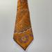 Michael Kors Accessories | Men’s Classic Textured Paisley Silk Twill Tie | Color: Blue/Orange | Size: Os