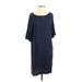 Native Youth Casual Dress - Shift: Blue Dresses - Women's Size X-Small