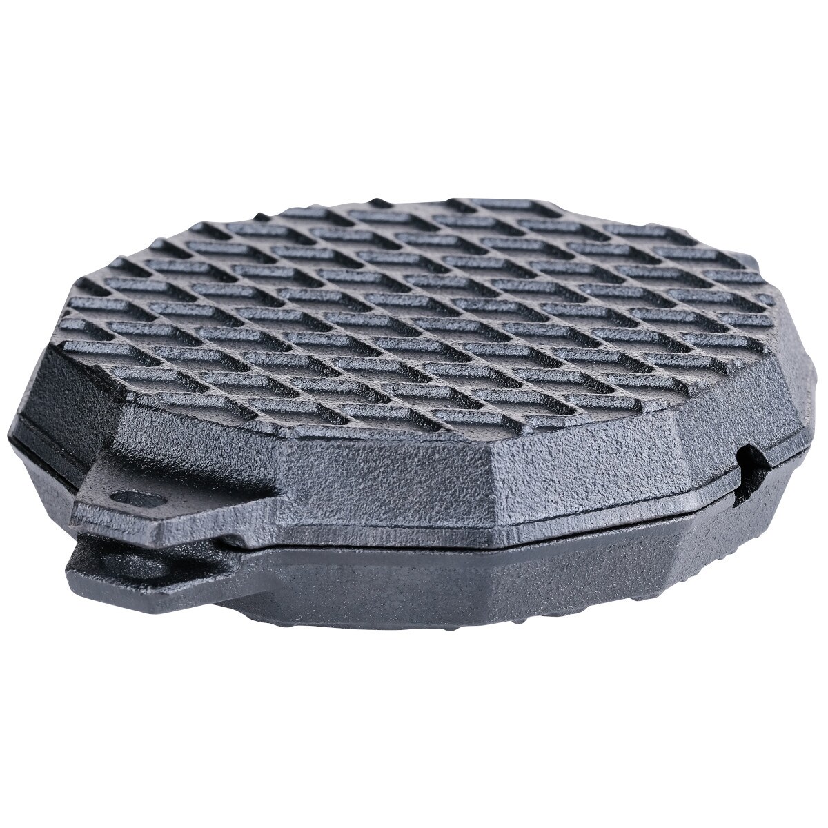 SANTOS BBQ Burgerdevil Burgereisen, Gusseisen, Ø 12 cm Image