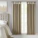Willa Arlo™ Interiors Rondo Faux Silk Twist Tab Total Blackout Window Curtain Panel Polyester in Brown | 84 H in | Wayfair