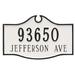 Montague Metal Products Inc. Colonial Estate 2 Line Address Plaque Metal | 16 H x 26.5 W x 0.25 D in | Wayfair PCS-0052E2-W-ABG