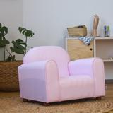 Keet kids Personalized Club Chair, Gingham in Pink | 18 H x 24 W x 17 D in | Wayfair 101-1-Block -Purple