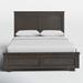 Birch Lane™ Aybel Solid Wood Standard Bed Wood in Gray | 52 H x 65 W x 87 D in | Wayfair 70FD37D3D69D495C8AE820C07EBD8F36