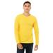 Bella + Canvas 3501CVC CVC Jersey Long-Sleeve T-Shirt in Heather Yellow Gold size Large | Cotton/Polyester Blend BC3501CVC