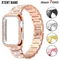 Boîtier et bracelet en diamant pour Apple Watch bracelet en métal iWatch Series Ultra 8 4 5 6