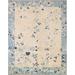 Vegetable Dye Art Deco Chinese Foyer Area Rug Hand-knotted Wool Carpet - 3'9" x 4'9"