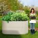 Aoodor 2 in 1 Modular Aluzinc Metal Raised Garden Bed 63''(L) x32''(W) x32''(H) - 3.5' x 2'