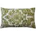 Pillow Decor Calliope Green Damask Pattern Throw Pillow 12x20