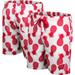 Men's Colosseum White/Red Wisconsin Badgers Pineapple Swim Shorts