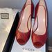 Gucci Shoes | Brand New Gucci Pumps Size 39+ | Color: Red | Size: 9.5