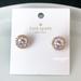 Kate Spade Jewelry | Kate Spade New York Studs Clear Gold Cubic Zirconia Earrings | Color: Gold/White | Size: Os