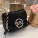 Michael Kors Bags | Michael Kors Black Croc Rectangular Mini Crossbody Bag Gold Hardware | Color: Black | Size: Small