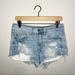 American Eagle Outfitters Shorts | Aeo Stretch Hi-Rise Festival Distressed Cutoff Jean Shorts 6 | Color: Blue | Size: 6