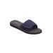 Wide Width Women's The Palmer Slip On Sandal by Comfortview in Navy (Size 9 W)
