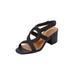 Wide Width Women's The Dorothy Sandal by Comfortview in Black (Size 10 W)