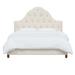 Birch Lane™ Alpine Tufted Upholstered Low Profile Standard Bed Upholstered, Linen in Black | 56 H in | Wayfair AB045D71D7B14CA2966BF209797EBF4B