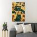 Gracie Oaks Sunflower Photography 6 - 1 Piece Rectangle Graphic Art Print On Wrapped Canvas in Green/Yellow | 14" H x 11" W x 2" D | Wayfair