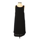 H&M Casual Dress - Shift Scoop Neck Sleeveless: Black Print Dresses - Women's Size 2