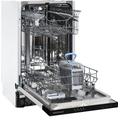 Respekta Spülmaschine vollintegriert 45 cm/Einbau-Geschirrspüler mit Besteckkorb / 4 Programme/Startzeitvorwahl / 10 Maßgedecke/leise 49 dB / GSP45VV