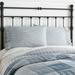 Sawyer Mill Blue Ticking Stripe Ruffled Standard Pillow Case Set of 2