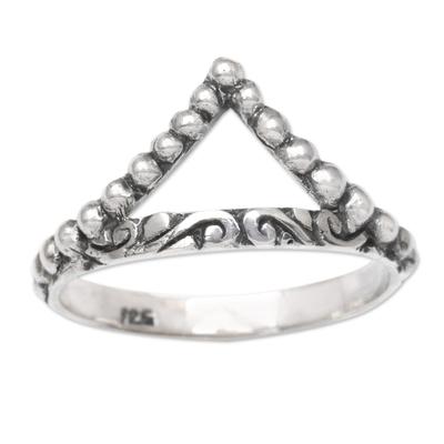 Crown of Insight,'Fair Trade Sterling Silver Ring'