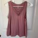 American Eagle Outfitters Tops | American Eagle Soft And Sexy Sueded Tank Top - Size S | Color: Pink | Size: S