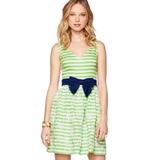 Lilly Pulitzer Dresses | Lilly Pulitzer Green Striped Cording We Will Go Fit And Flare Roswell Dress 0 | Color: Green/White | Size: 0