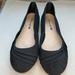 American Eagle Outfitters Shoes | American Eagle Black Cross Fabric Flats Size 6 | Color: Black | Size: 6