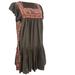 Free People Dresses | Free People Women's Day Glow Mini Dress (M Bitter Olive) | Color: Black/Brown | Size: M