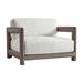 Bernhardt Montaigne Patio Chair w/ Cushions Wood in Gray | 30 H x 46.5 W x 37 D in | Wayfair O3383_6032-002