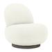 Bernhardt Caicos Swivel Patio Chair w/ Cushions Wood in White | 30.5 H x 29 W x 33 D in | Wayfair O9303S_6031-002