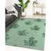 Green 48 x 0.08 in Area Rug - East Urban Home MAPLE LEAF Area Rug By Becky Bailey Polyester | 48 W x 0.08 D in | Wayfair
