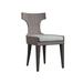 Bernhardt Sarasota Patio Dining Side Chair w/ Cushion, Wicker in Gray/Orange | 39.38 H x 21.75 W x 25.06 D in | Wayfair X01543X_6032-010