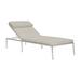 Bernhardt Positano 78.25" Long Single Chaise w/ Cushions Metal in Gray | 15.5 H x 25 W x 78.25 D in | Outdoor Furniture | Wayfair O2289_6025-012