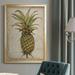 Bayou Breeze Pineapple Study I Premium Framed Canvas - Ready To Hang Canvas in Blue/Green/Indigo | 30.5 H x 22.5 W x 1 D in | Wayfair